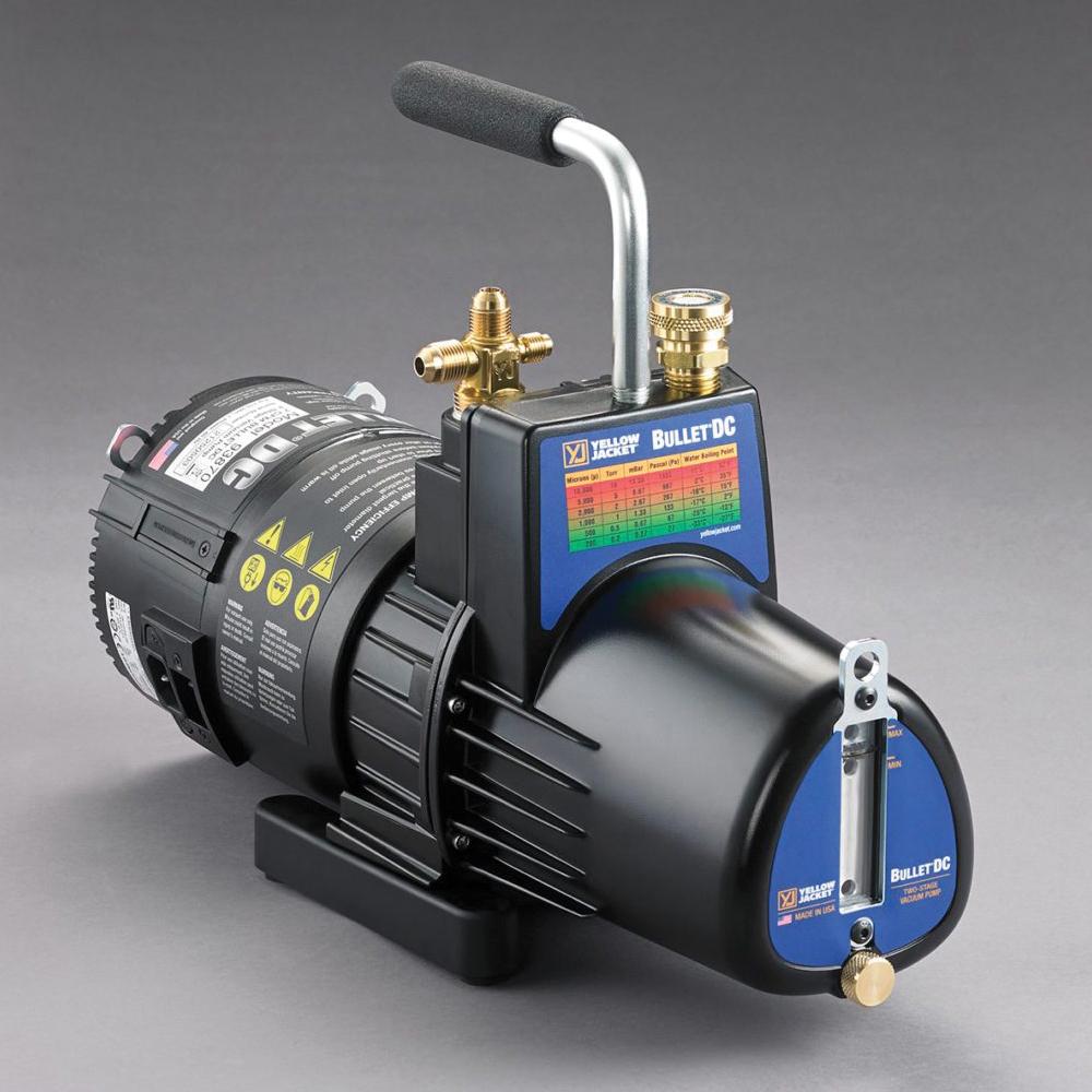 Yellow Jacket® BULLET®DC 93870 Vacuum Pump, 100-127/220-240 V, 1/2 hp, 7 cfm