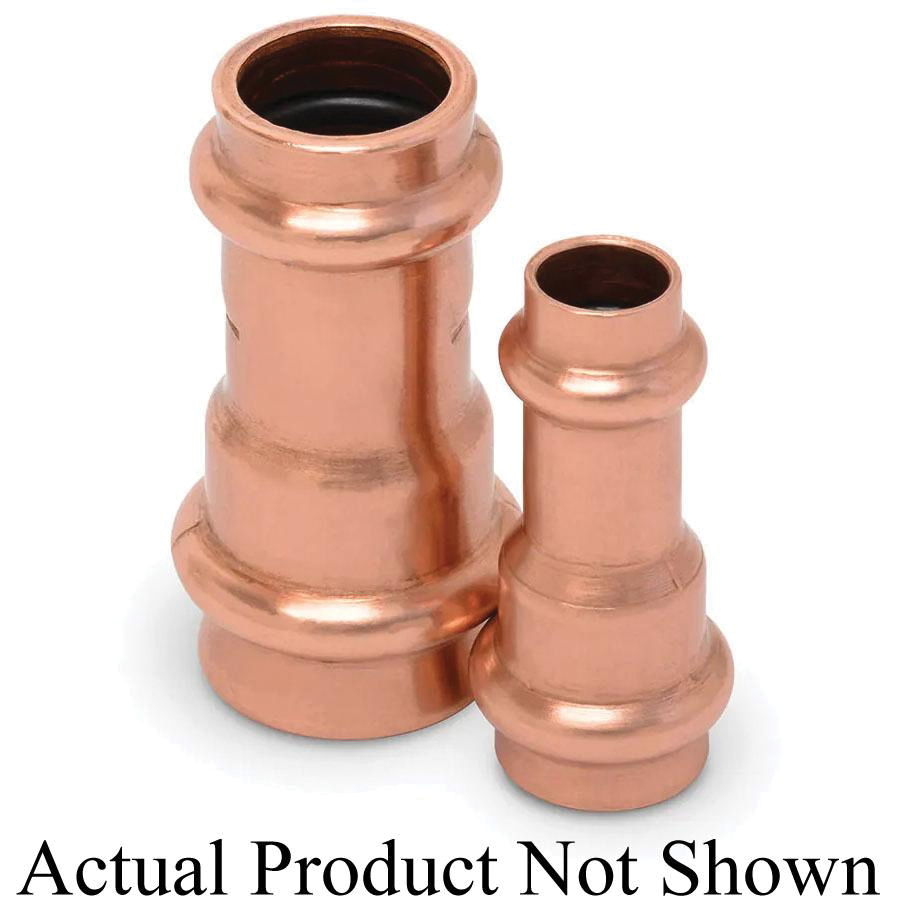 ZoomLock® 870807 Reducer, 7/8 in Press-to-Connect x 1-1/8 in Press-to-Connect, Copper