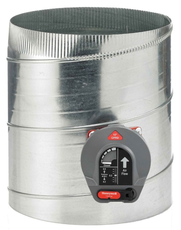 Honeywell CPRD12/U Truezone Cprd12U Bypass Damper, 12 In Diameter, Round